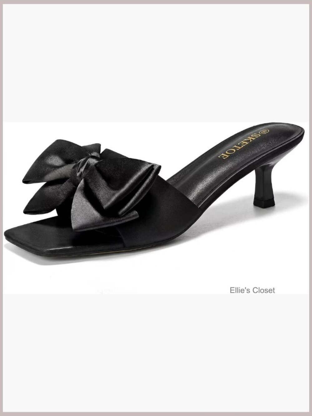 Cute 2-Inch Kitten Heels Square Open Toe Ankle Strap Sandals Wedding Party